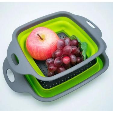 Imagem de Escorredo De Alimentos Retrátil Em Silicone Super Prático - Guia de Co