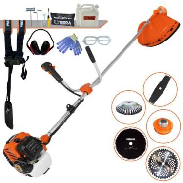 Imagem de Roçadeira Multifunções À Gasolina Terra GR520XP Motor 2T 52cc 2,5HP Al