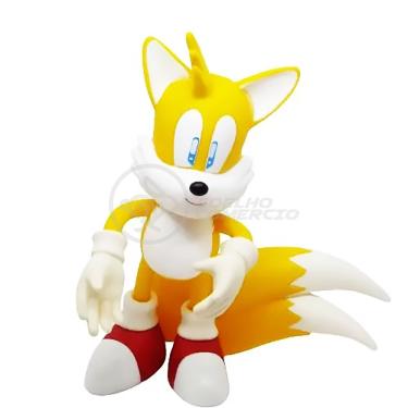 Imagem de Boneco Tails Articulado Grande Super Size 23cm Sonic World