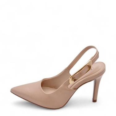 Imagem de Sapato Feminino Bebece Salto Alto REF: T9430-281 VERNIZ SMASH, Nude, 3
