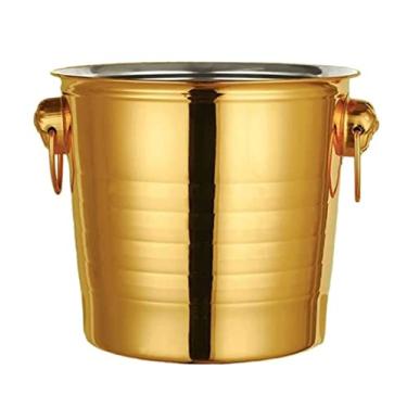 Imagem de Balde de gelo banheira de gelo balde de champanhe balde de gelo engrossado aço inoxidável balde de gelo bar balde de champanhe balde refrigerador de vinho com alça balde de vinho balde refrigerador