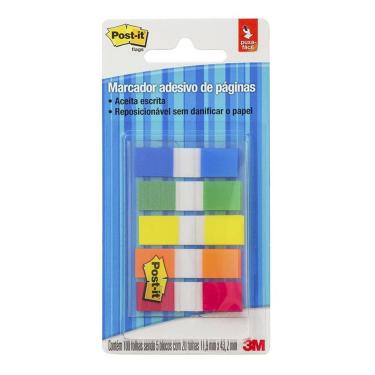 Imagem de Post it tape flags 5 cores sortidas com 100 fls 3M