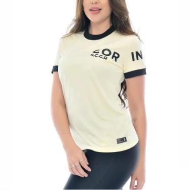 Imagem de Camisa Corinthians Oficial Licenciada Feminina CP Off White - Coimbra,