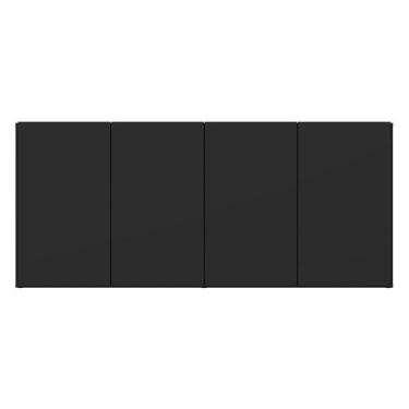 Imagem de Aparador Buffet Suspenso Multimóveis Veneza 4 Portas Preto - MULTIMOVE