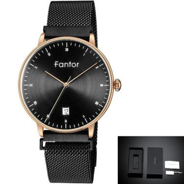 Imagem de Relógio Feminino Fantor Wf1020l à Prova D'água Preto