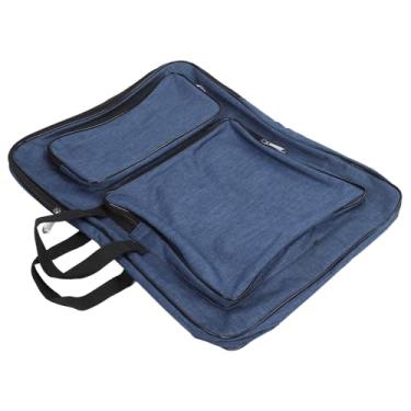 Imagem de Tnfeeon Bolsa de Portfólio de Arte à Prova d'água Com Alças Ajustáveis, Grande Capacidade para Materiais de Arte Infantis, Perfeita para Esboços Ao Ar Livre e Projetos Escolares (Azul)