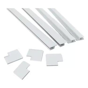 Imagem de Kit Alçapão Moldura Forro Pvc 80x80 Reforçado