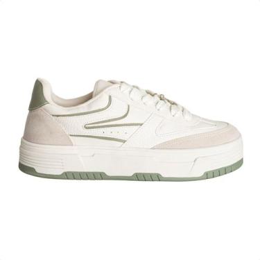 Imagem de Tênis Feminino Lízis Urban Soft Verde E Off-White, Creme, Verde, 38
