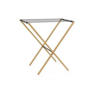Imagem de Varal Horizontal em Bambu Com Hastes Metálicas - Simplo