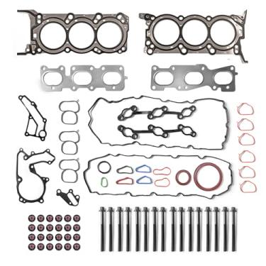 Imagem de GOCPB Kit De Parafusos Para Junta Do Cabeçote Motor Compatível Com Kia Sedona Sorento Cadenza 2012 2013 2014 2015 2016 2017 2018 Hyundai Azera Santa Fe 2010-2019 3.3L 3.5L V6 223113Cga0 23113Cgb0 22