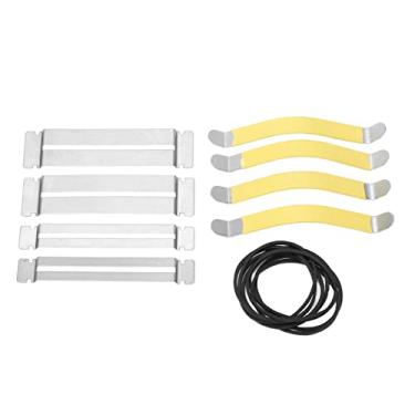 Imagem de LiebeWH Metal Fingerboard Guard Guitar String Spreader Rubber Band para Polir Trastes, Design Durável, Fácil de Usar para Guitarristas e Luthiers