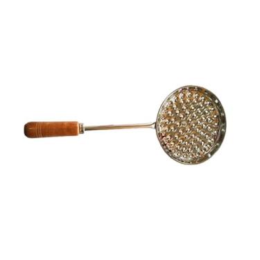 Imagem de Sahishnu Online & Marketing Boondi Maker, Boondi Stainer, Skimmer com cabo de madeira - Tamanho nº 2