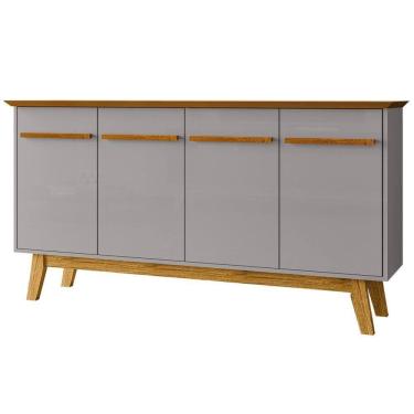 Imagem de Balcao Buffet 4 Portas Opala 160 Cm Bechara Naturalle Off White