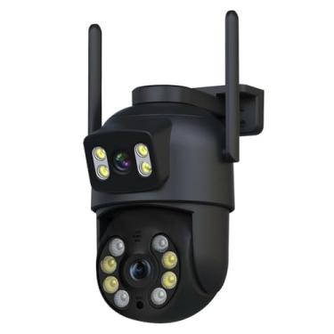 Imagem de YOOSEE Câmera de Segurança Interna/Externa, Estilo Domo, 1080p/720p, Detecção de Movimento, Monitoramento Residencial, I12-preto, Wi-Fi/Com fio, Áudio Bidirecional, AC/DC, Wi-Fi