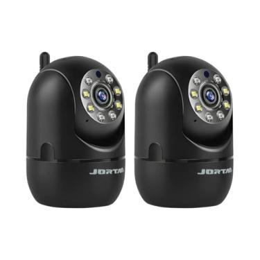 Imagem de Kit com 02 Câmeras ANJ.GG Câmera de Segurança Interna/Externa, Dome, HD 720p/1080p, Detecção de Movimento, Monitoramento Residencial/Pet, A10-preto*2, Wi-Fi/Com Fio, Áudio 2 Vias, AC/DC, Wi-Fi