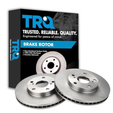 Imagem de TRQ Conjunto de par de rotores de freio a disco dianteiro para Toyota Avalon 1995-2004 / Toyota Camry 1992-2006 / Lexus ES300 1995-2004 / Toyota Sienna 1992-2006 / Toyota Solara 1999-2003