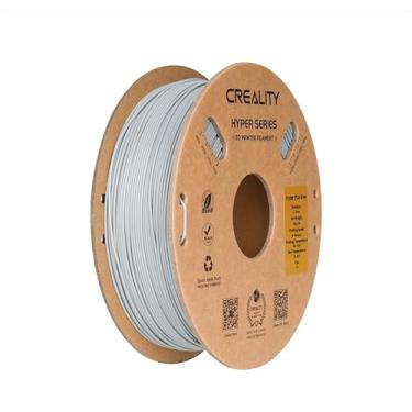 Imagem de Creality Hyper PLA Filament 1.75mm, alta velocidade PLA 30-600mm / s Rápido 3D Printer Filament, Precisão Dimensional +/-0.02mm, cabe a maioria das impressoras 3D FDM, 1KG (2.2lbs) Bobina (cinza)