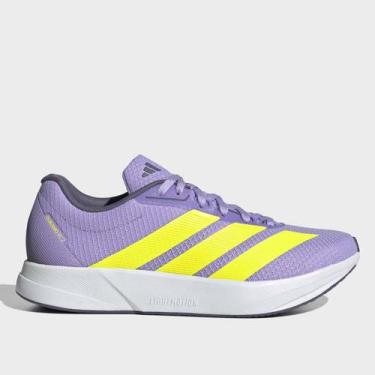 Imagem de Tênis Adidas Duramo RC 2 Feminino, Roxo, Amarelo, 34