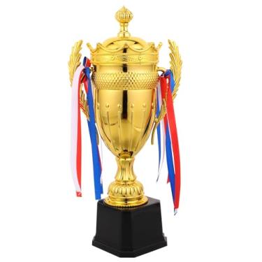 Imagem de NUOBESTY Taça Troféu, Prêmio Grande Troféu Ouro 37 cm para Suprimentos Esportivos, Torneios, Competições, Vencedores de Prêmios, Recompensas de Jogos, Lembranças de Festas