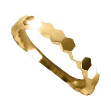 Imagem de Anel Geométrico De Zircônia Em Prata Esterlina 925 Para Mulheres, Joia