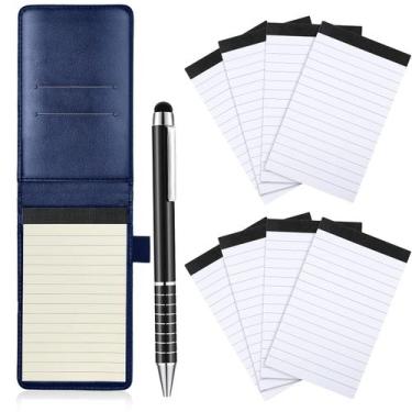 Imagem de Conjunto de porta-notas de bolso com caderno de couro e caneta - Outus