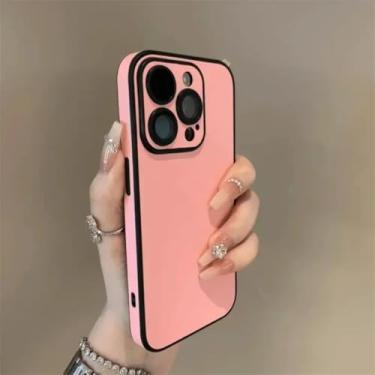 Imagem de Capa protetora resistente a impactos com proteção para lente para iPhone 16, 17, Air, 15, 14, 13, 12, 11 Pro Max Plus (para iPhone 15 Pro Max/Rosa)