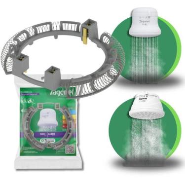 Imagem de Resistência Ducha Zagonel Ideale Plus Fluir 4T 220V Original Banho Eco