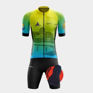 Imagem de Conjunto de Ciclismo Masculino- Camisa Caminho da Fé PREMIUM e Bermuda