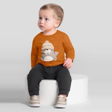Imagem de Conjunto bebê menino estampa de leão marinho Brandili Baby