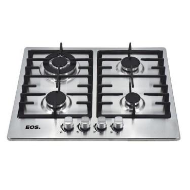 Imagem de Cooktop a Gás 04 Bocas EOS ECG04 Inox Bivolt, Bivolt