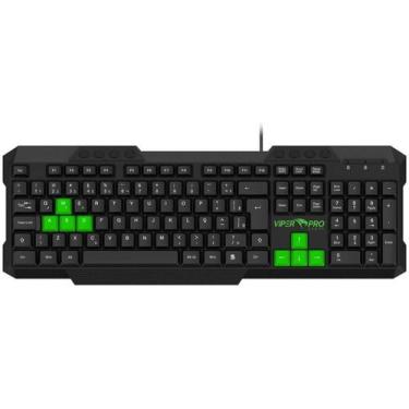 Imagem de Teclado Gamer Membrana Python Viper Pro Preto
