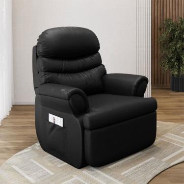 Imagem de Poltrona do Papai Reclinavel Premium Dallas Corino Just Time