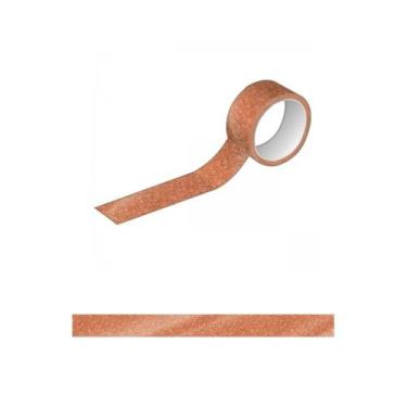 Imagem de Fita adesiva washi tape - Glitter Cobre - Tilibra