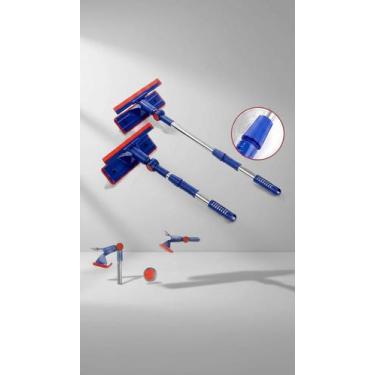 Imagem de Rodo Limpa Vidros Extensível 2 em 1 Azul e Vermelho - Congratulations 