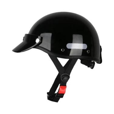 Imagem de Capacete Vintage Unissex Para Motocicleta, Capacete Aberto Para Homens