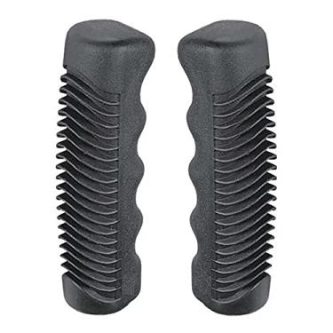 Imagem de Manopla Tornado Punho Antigo Monark Preto Barra Circular 115mm Par