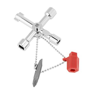 Imagem de Eujgoov 10 chaves de armário de controle de chave cruzada, chave de chave cruzada multifuncional 5 em 1, ferramentas manuais elétricas, controle de chave universal