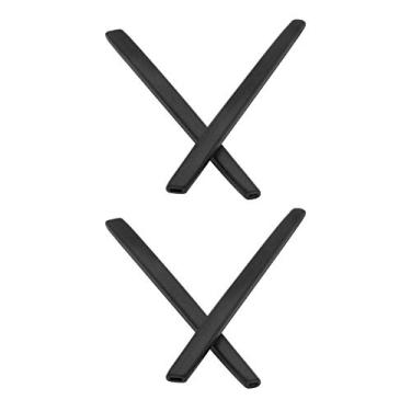 Imagem de Mryok Meias de substituição para óculos de sol Oakley W Square Wire - Opções, Preto e preto, One Size