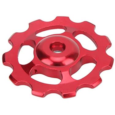 Imagem de Polia de desviador traseiro de bicicleta, roda dentada de bicicleta de montanha liga de alumínio 11 dentes guia de volante roda de guia de bicicleta substituível polia roda de