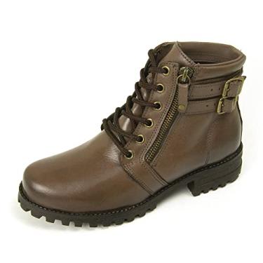 Imagem de 777 Bota Feminina couro sandya 9026 marr tabc Cor:Marrom;Tamanho:38;Genero:Feminino