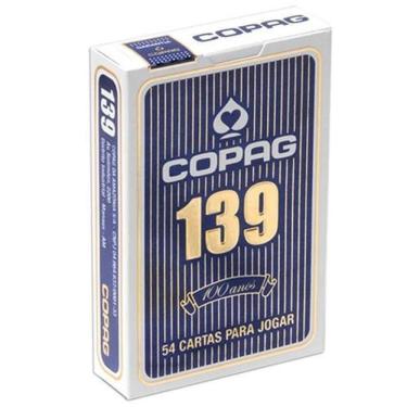 Imagem de Jogo de Cartas - Baralho para Jogar 139 - Tradicional - Azul - Copag