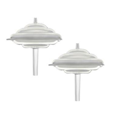 Imagem de Maymom Protetor de fluxo de fundo, haste longa, para Spectra S1, S2 e 9 bombas para usar as flanges Medela e as peças Medela; 2 peças