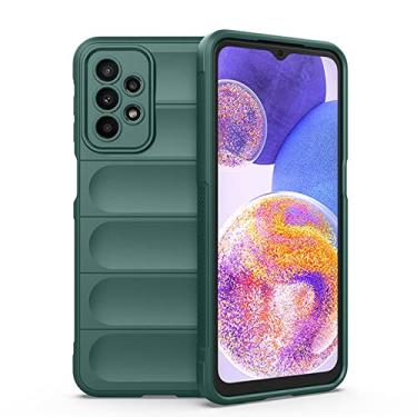 Imagem de Capa de silicone líquido para Samsung A23 A 23 M13 M23 M33 M 33 para Galaxy A13 A33 A53 A73 5G Capa de telefone, verde escuro, para Samsung A33 5G