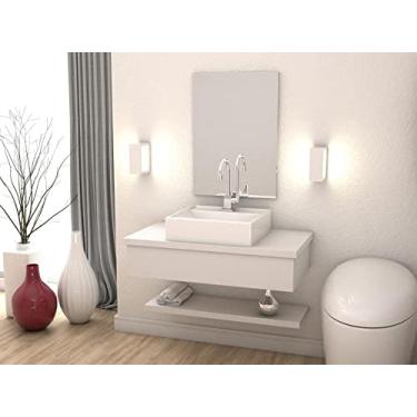 Imagem de Conjunto Bancada C/Cuba Q39 e Espelheira Metrópole 806