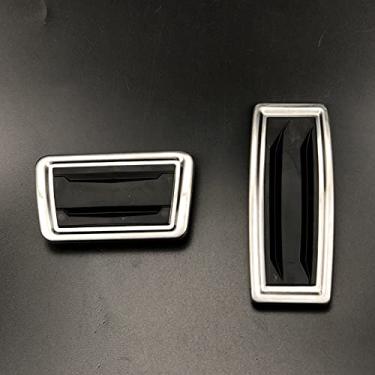 Imagem de JIERS Capa de pedal de carro, para Cadillac XT5 XT4 XT6 2016-2021, acessórios de carro, acelerador de freio a gás, capa de pedal de freio, sobreposição, placa de acabamento interior
