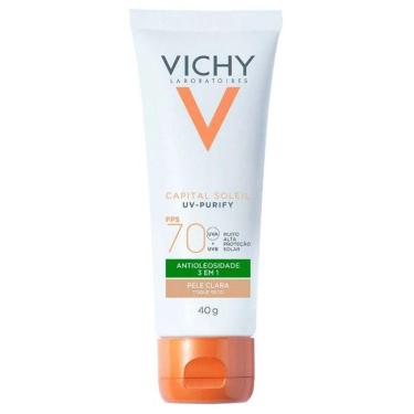 Imagem de Protetor Solar Facial Vichy Capital Soleil fps 70 Purify Pele Clara 40g