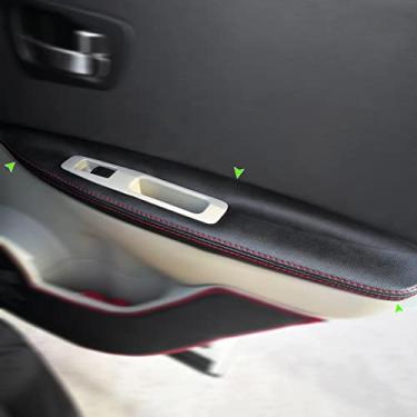Imagem de JEZOE Revestimento da superfície do apoio de braço da porta interior do carro de couro macio, adequado para Nissan Qashqai J10 2007 2008 2009 2010-2015