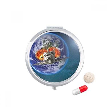 Imagem de Porta-comprimidos, planetas coloridos, caixa de armazenamento de remédios