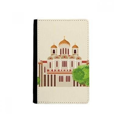Imagem de Porta-passaporte com ilustração de marco nacional da Rússia, porta-cartões Notecase Burse