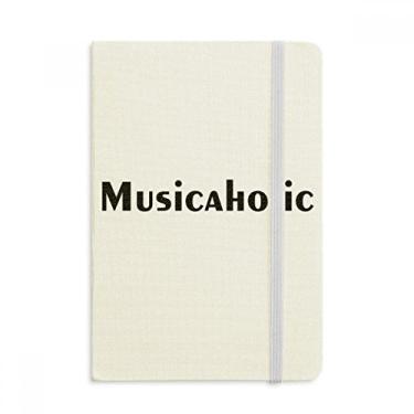 Imagem de Caderno Musicaholic elegante oficial de tecido capa dura diário clássico